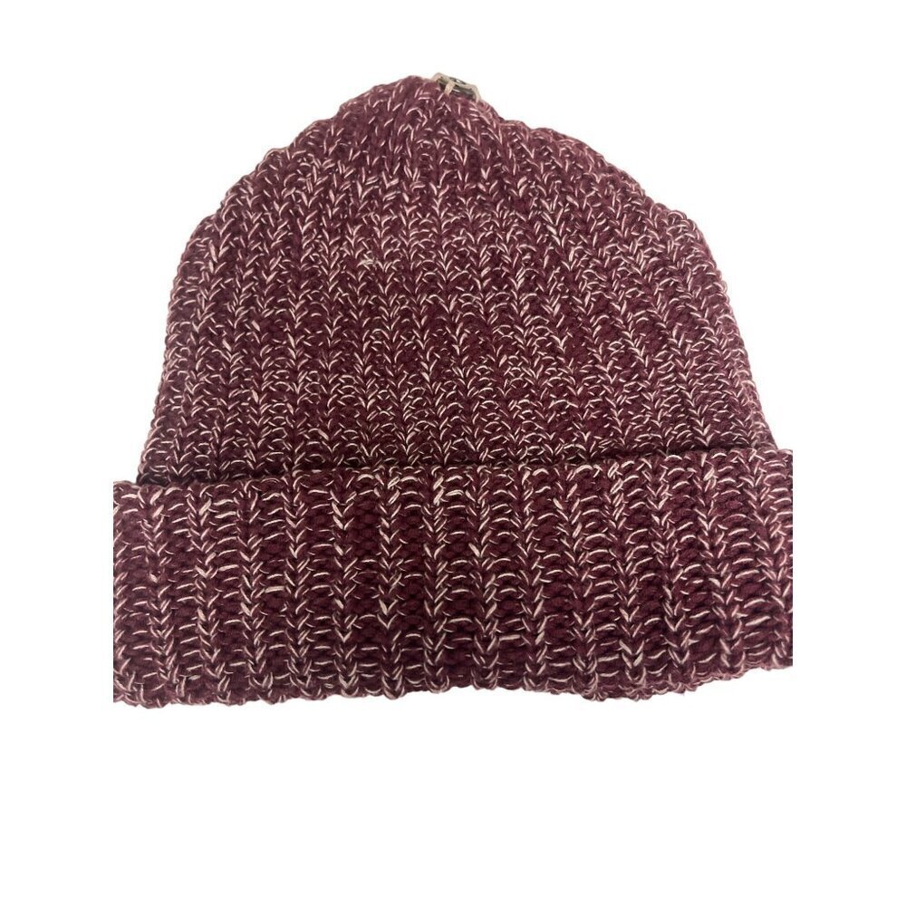 Love Your Melon 100% Cotton Burgundy Red Beanie Winter Hat - Picture 2 of 5